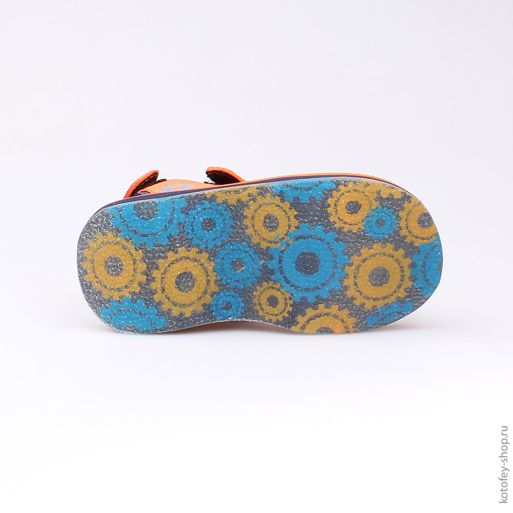 225027-11 Пляжная обувь оранжевая, все фото 3