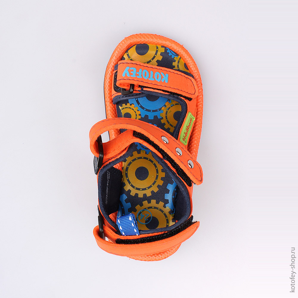 225027-11 Пляжная обувь оранжевая, все фото 4