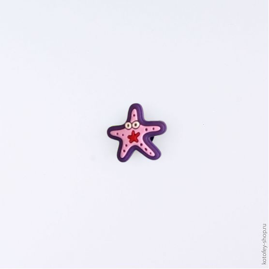03014002-40 Украшение для обуви Звезда сиреневая, все фото 1