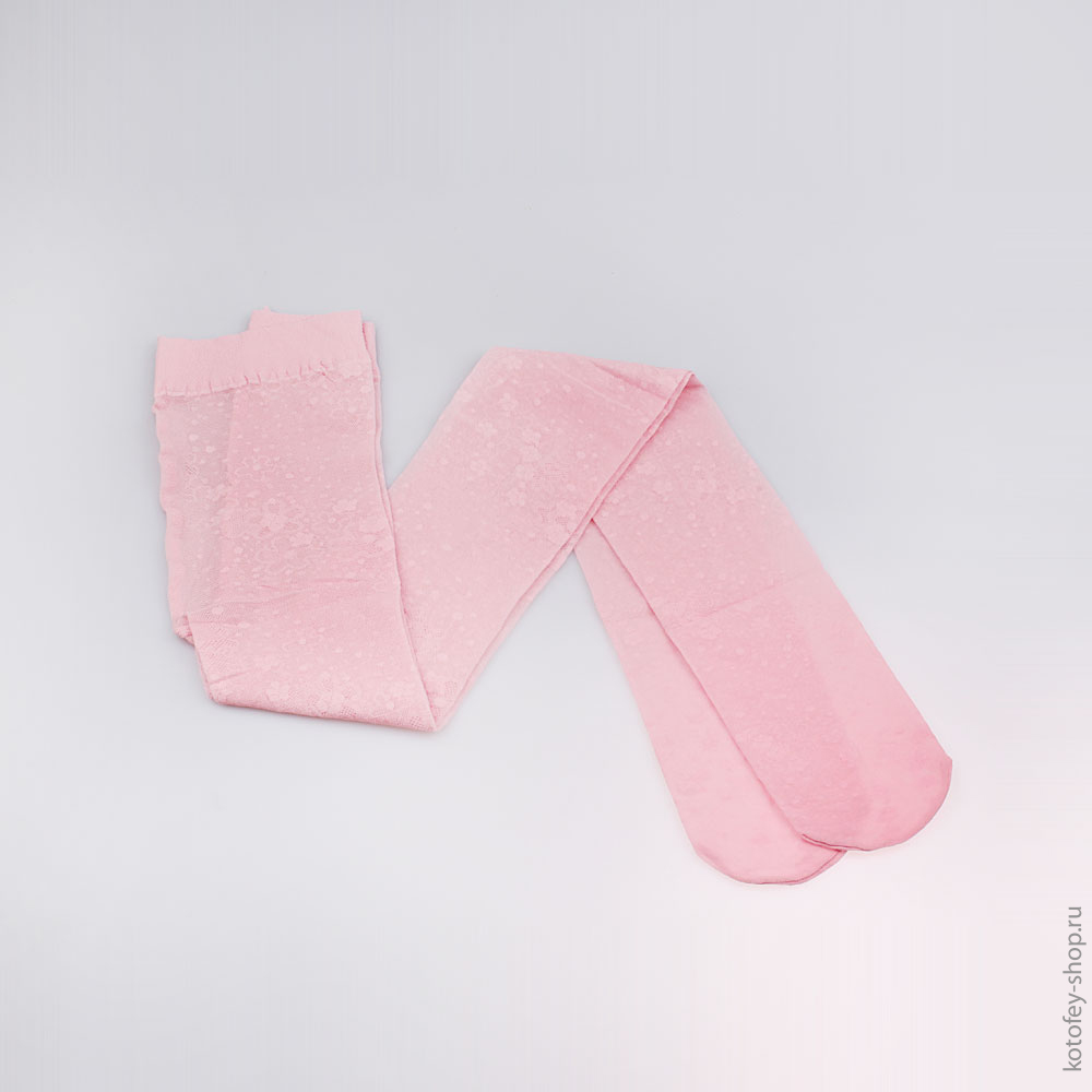 07831140-20 Колготки эластичные, цветы, розовый, все фото 1