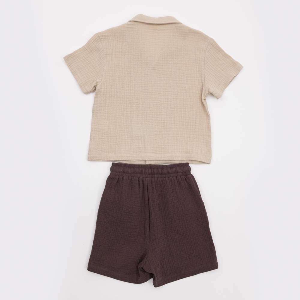 07764093-42 Летний костюм рубашка + шорты для мальчика, все фото 2