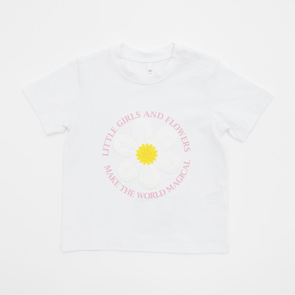 07802083-40 Белая футболка для девочки, все фото 1