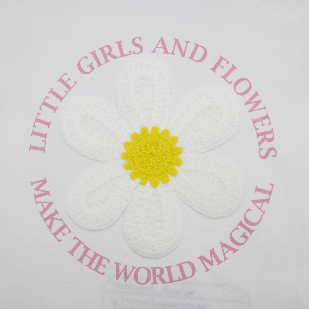 07802083-40 Белая футболка для девочки, все фото 4