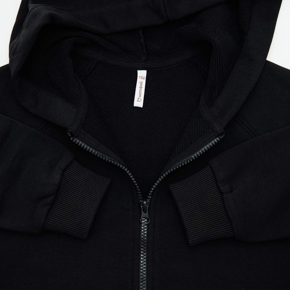 07764096-40 Костюм зип-худи + брюки черный, все фото 3
