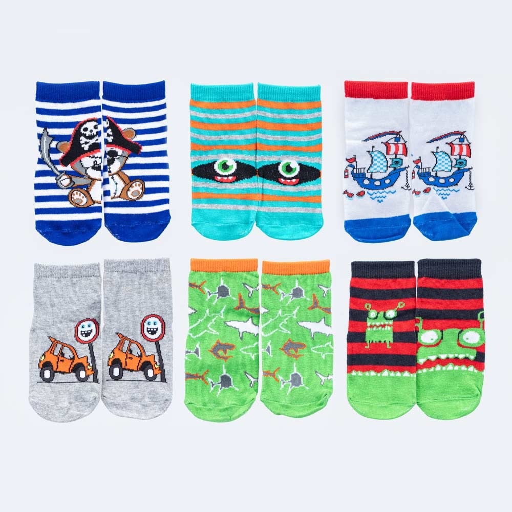 07742507-40 Носки с тормозами для мальчика в ассортименте (1 пара), все фото 1
