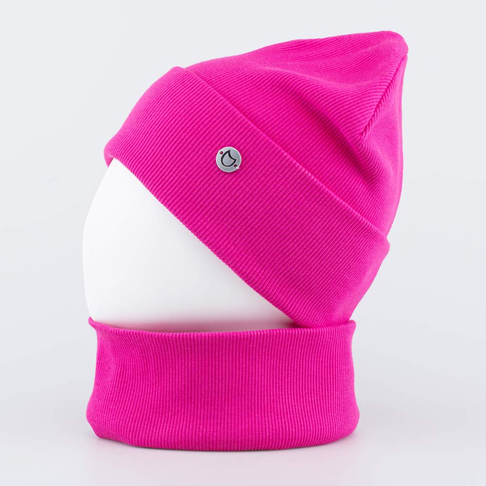 07811637-40 Хлопковая шапка и снуд в рубчик Малиновый, все фото 2