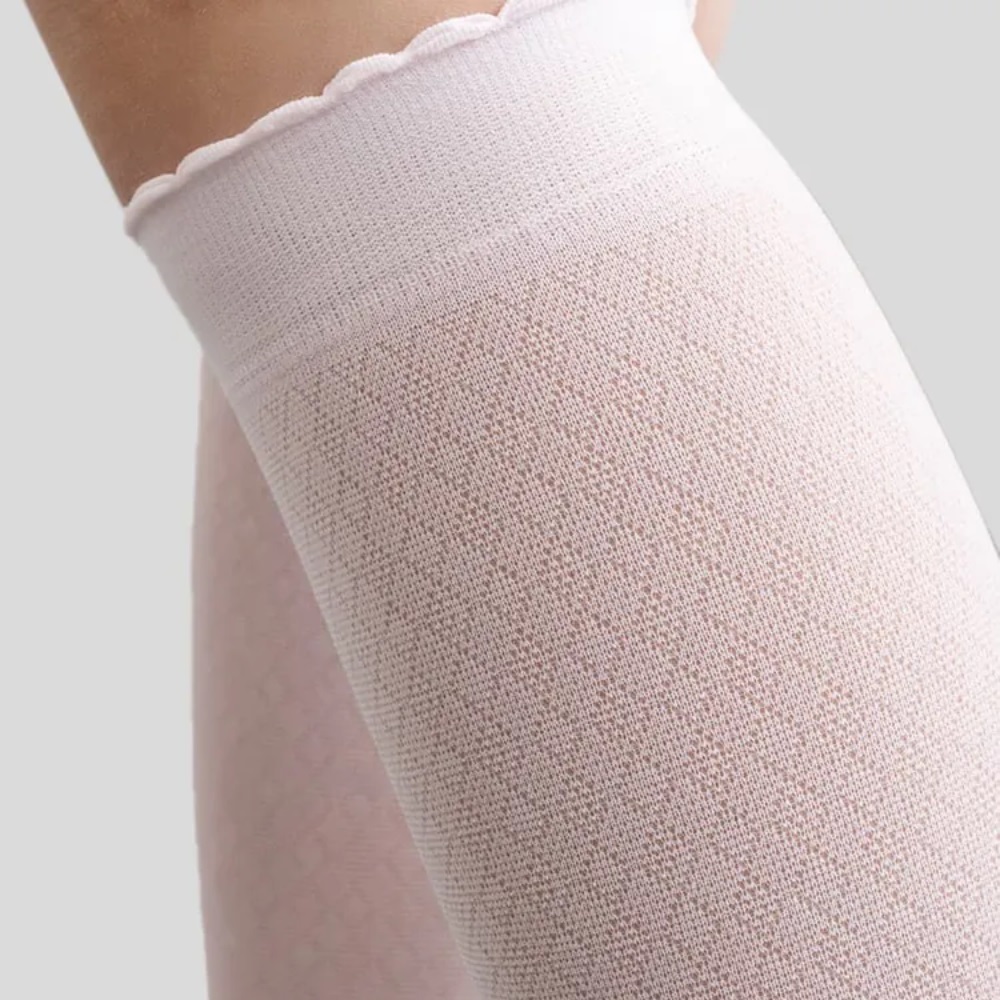 07842274-41 Розовые хлопковые гольфы с помпоном MF, все фото 3