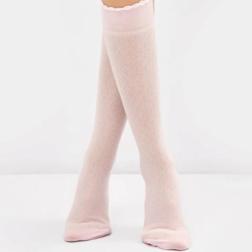 07842274-41 Розовые хлопковые гольфы с помпоном MF, все фото 4