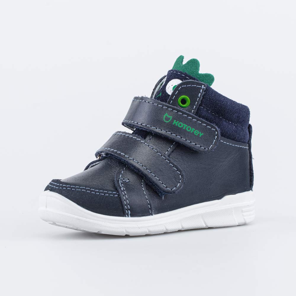 152303-23 Кожаные ботинки на липучках Динозавр, все фото 1