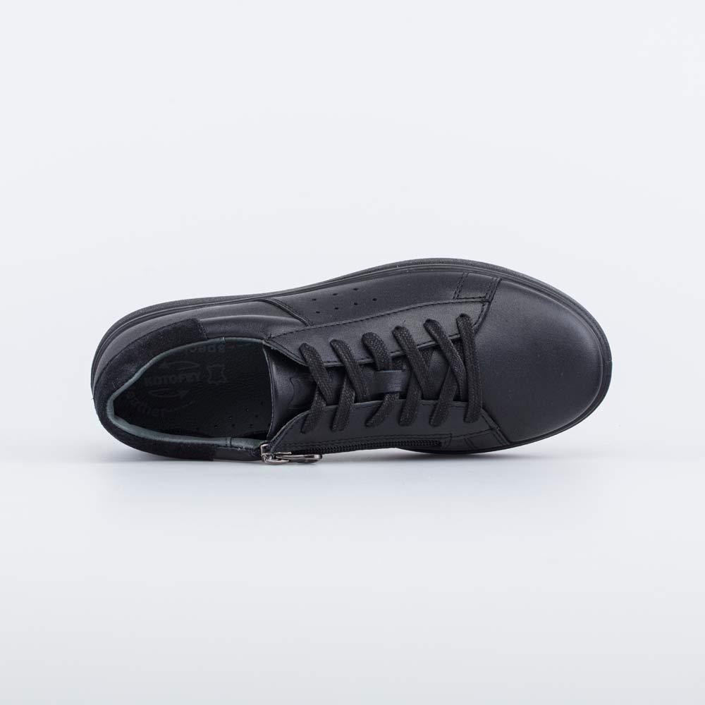 732359-21 Черные кожаные полуботинки подростковые, все фото 4