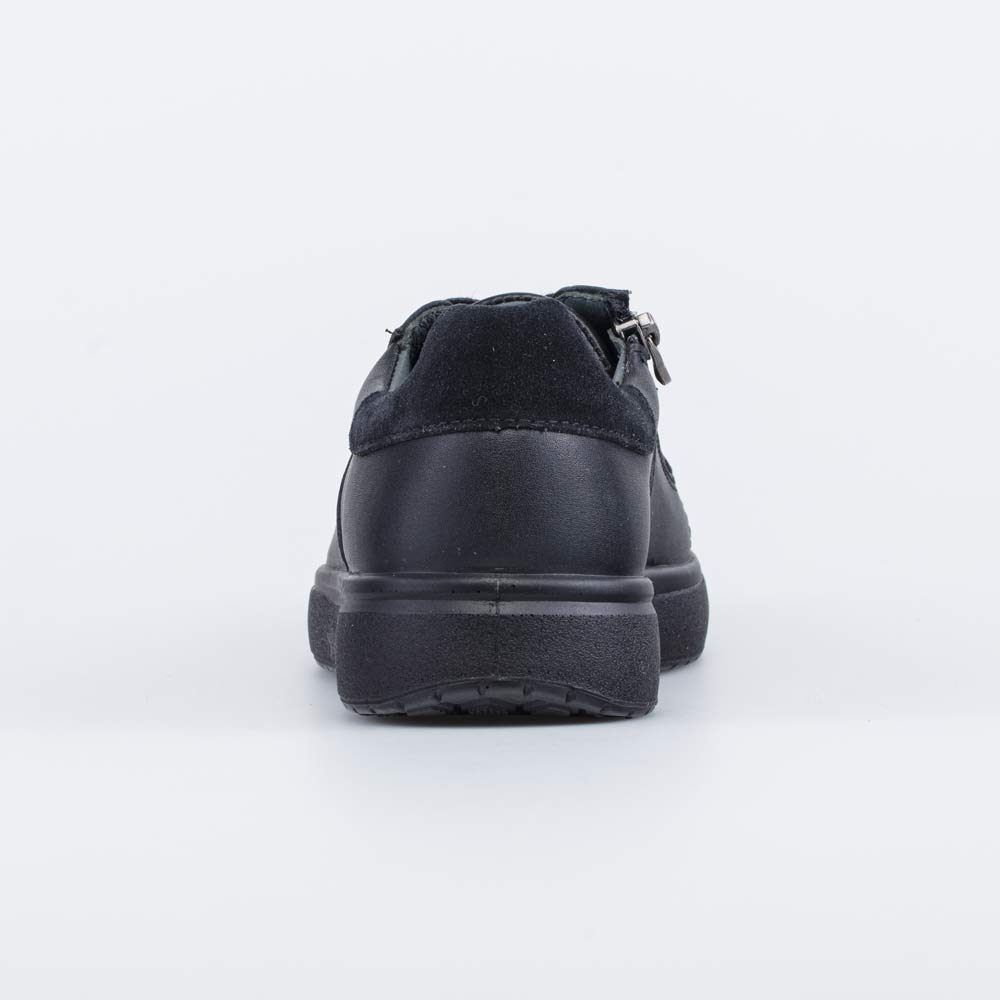 732359-21 Черные кожаные полуботинки подростковые, все фото 5