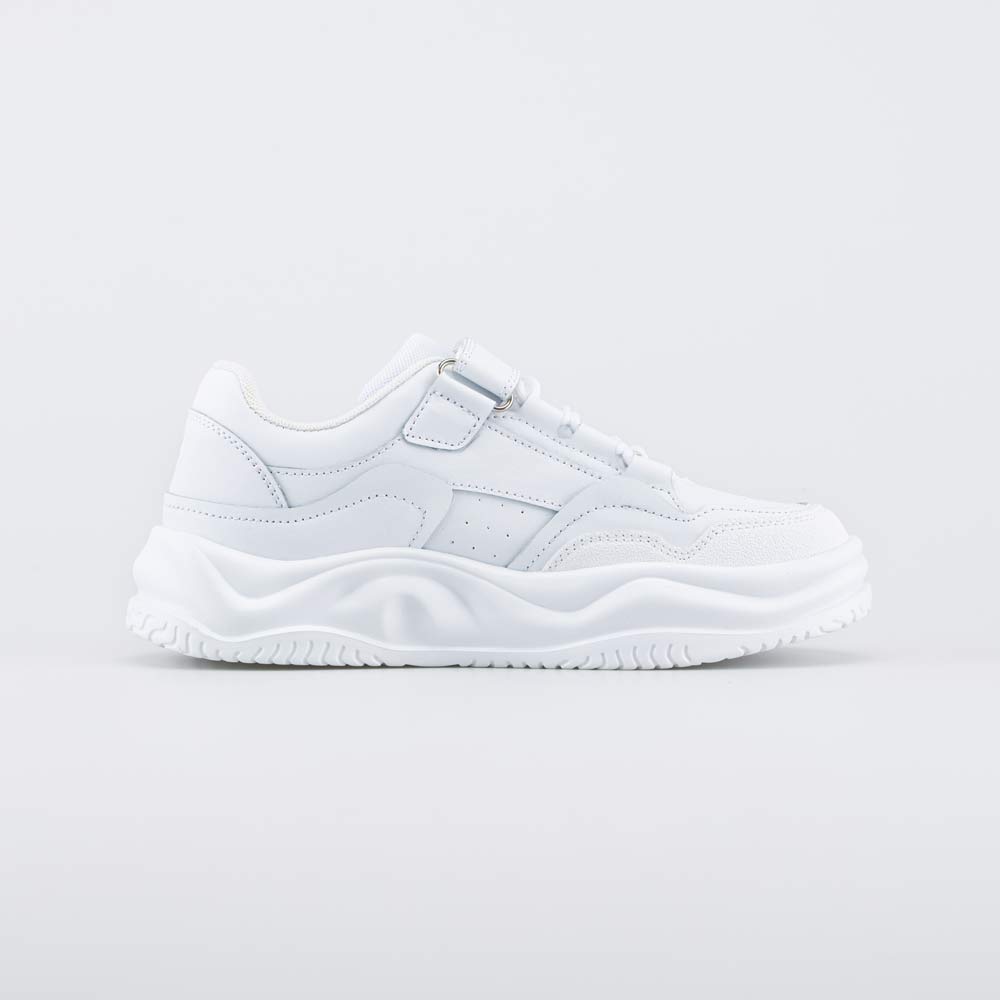 644491-71 Белые кожаные кроссовки на липучке, все фото 2