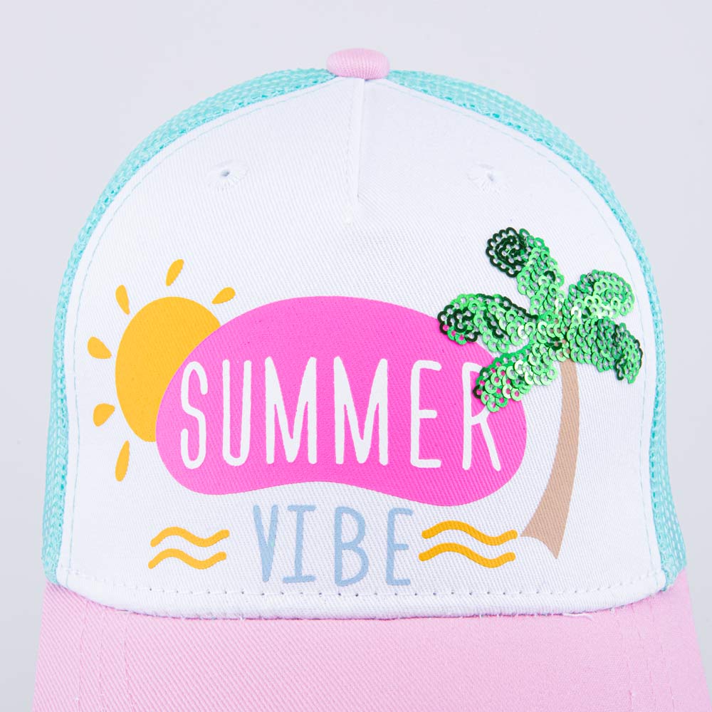 07809078-40 Кепка-бейсболка с сеткой для девочки Летний день, все фото 5