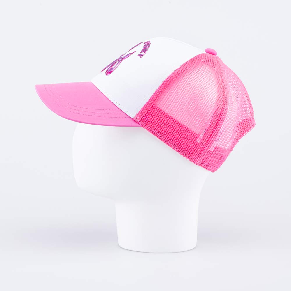 07809086-40 Кепка-бейсболка с сеткой для девочки розовый, все фото 3