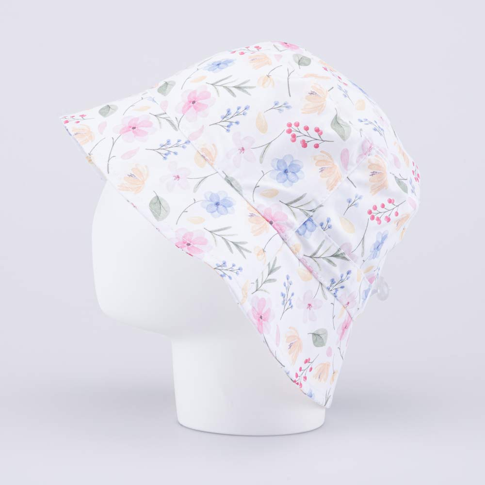 07810018-40 Белая панама для девочки Полевые цветы, все фото 3