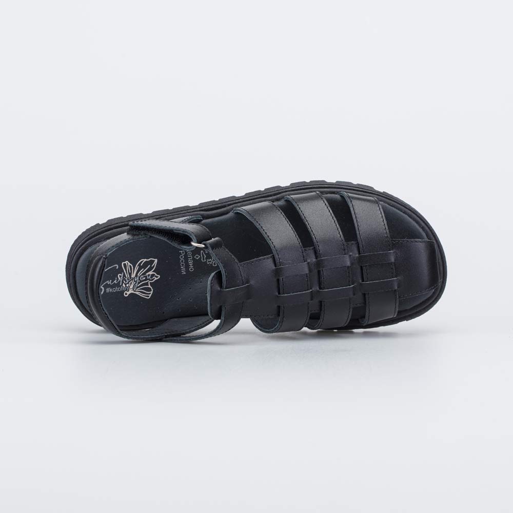 722044-22 Кожаные босоножки на липучке, все фото 4