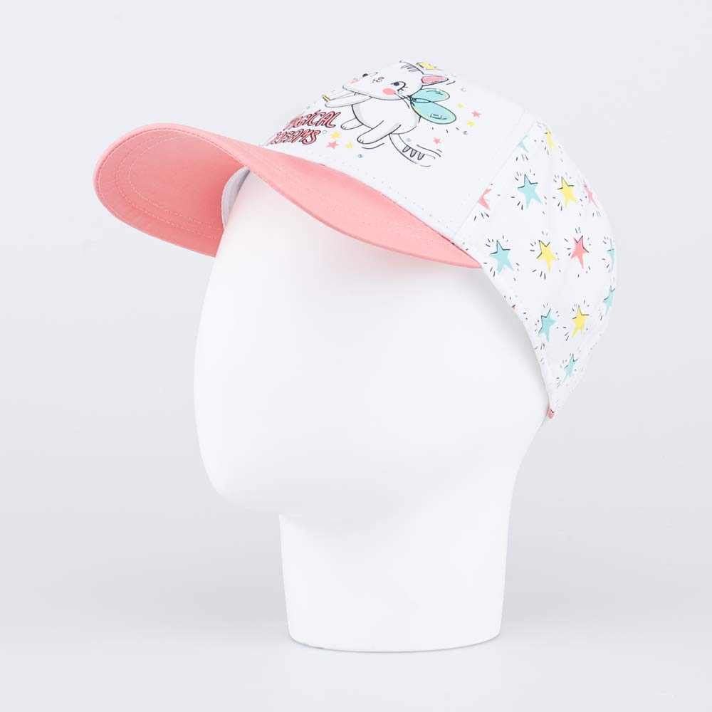 07811742-40 Кепка-бейсболка для девочки белая, все фото 1