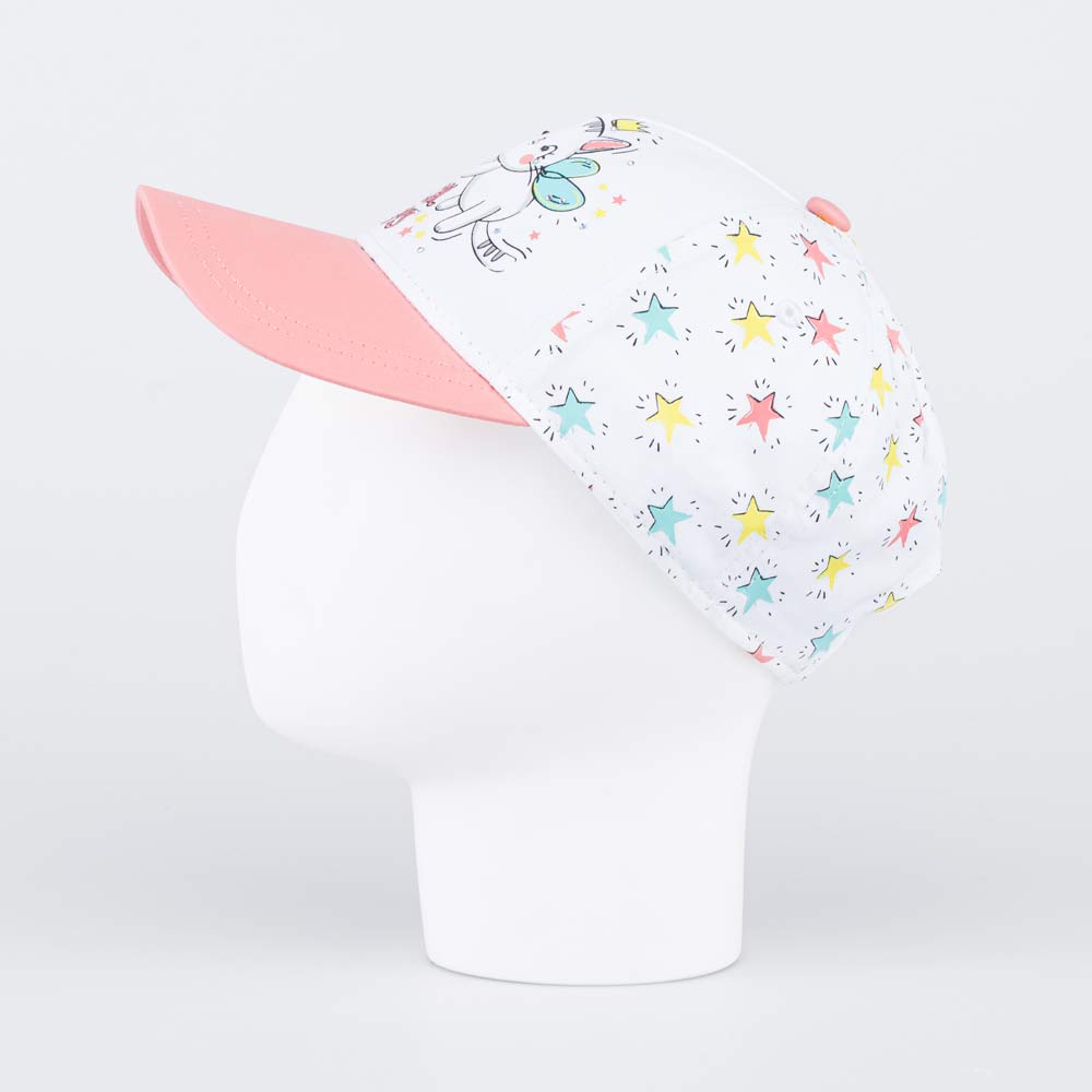 07811742-40 Кепка-бейсболка для девочки белая, все фото 2