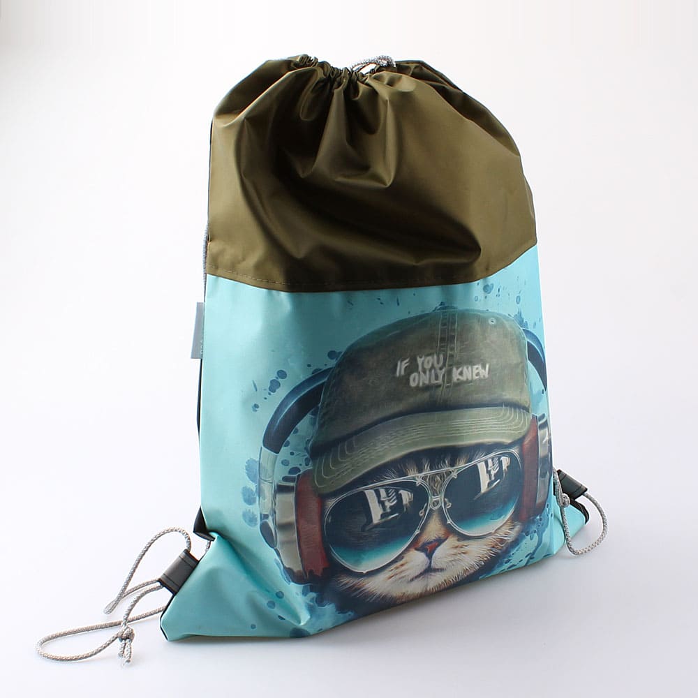 02708057-20 Мешок для сменной обуви черный зел-син, все фото 1