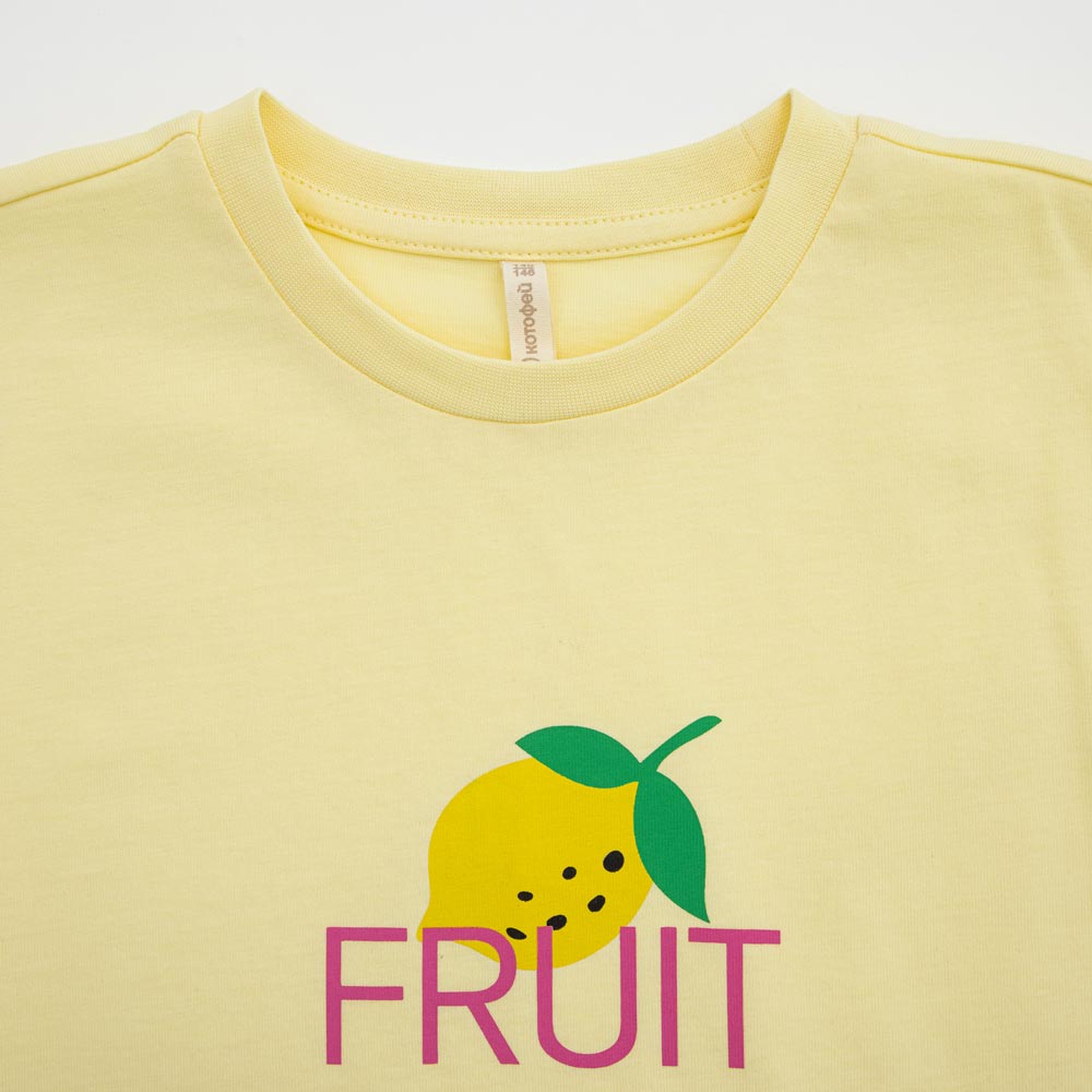 07802085-40 Яркая футболка с принтом для девочки, все фото 3