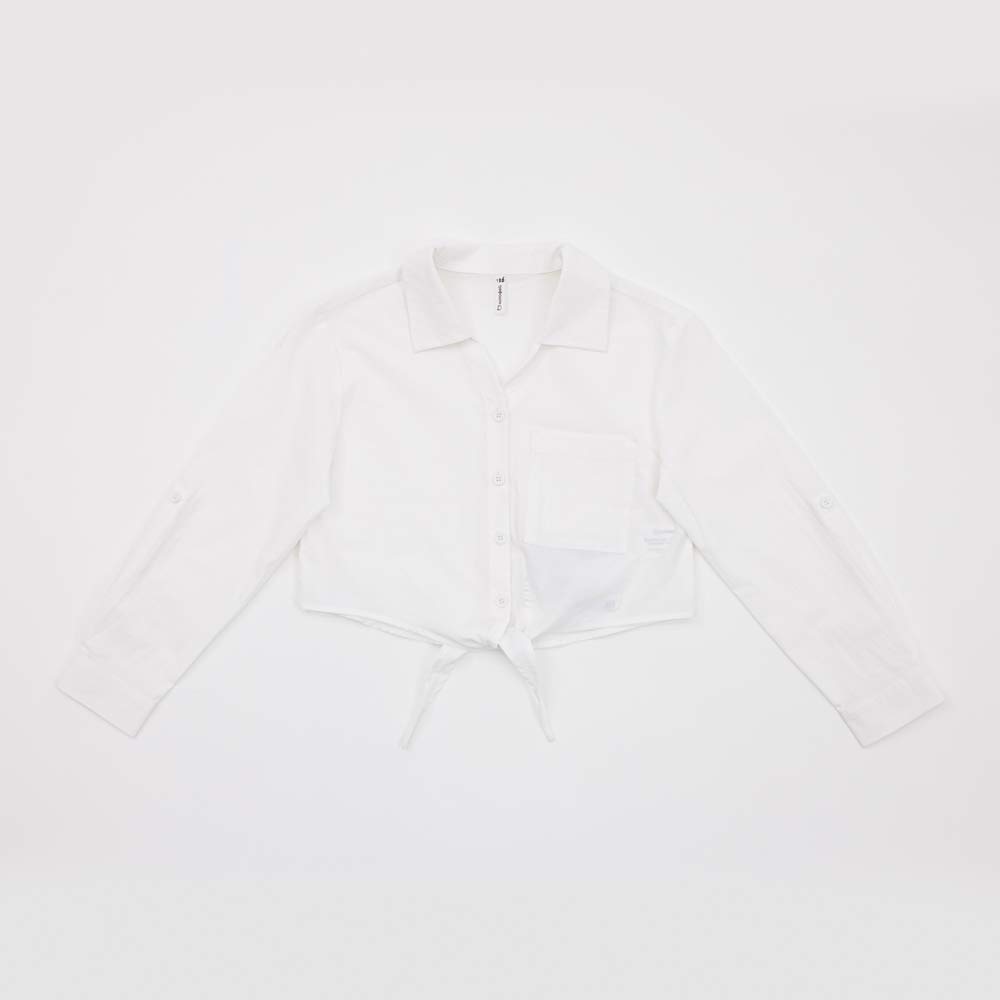 07803003-40 Белая рубашка с завязками на лето, все фото 1