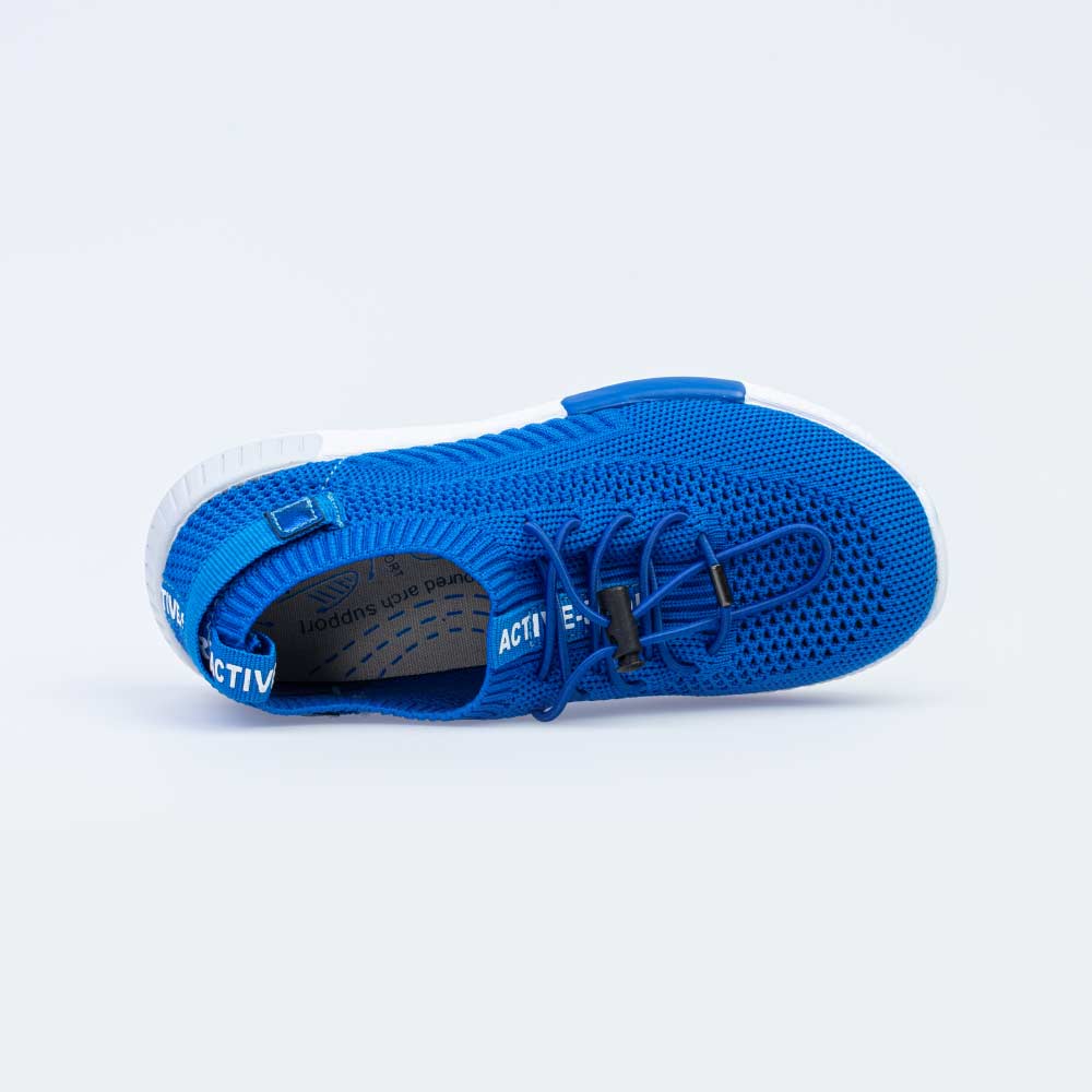 441011-12 Голубые текстильные кроссовки, все фото 4