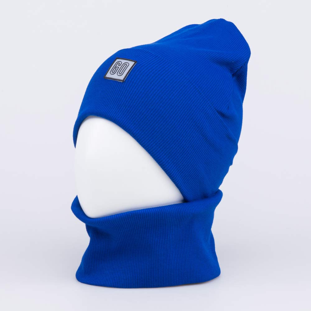 07711910-41 Комплект шапка+снуд для мальчика синий, все фото 1