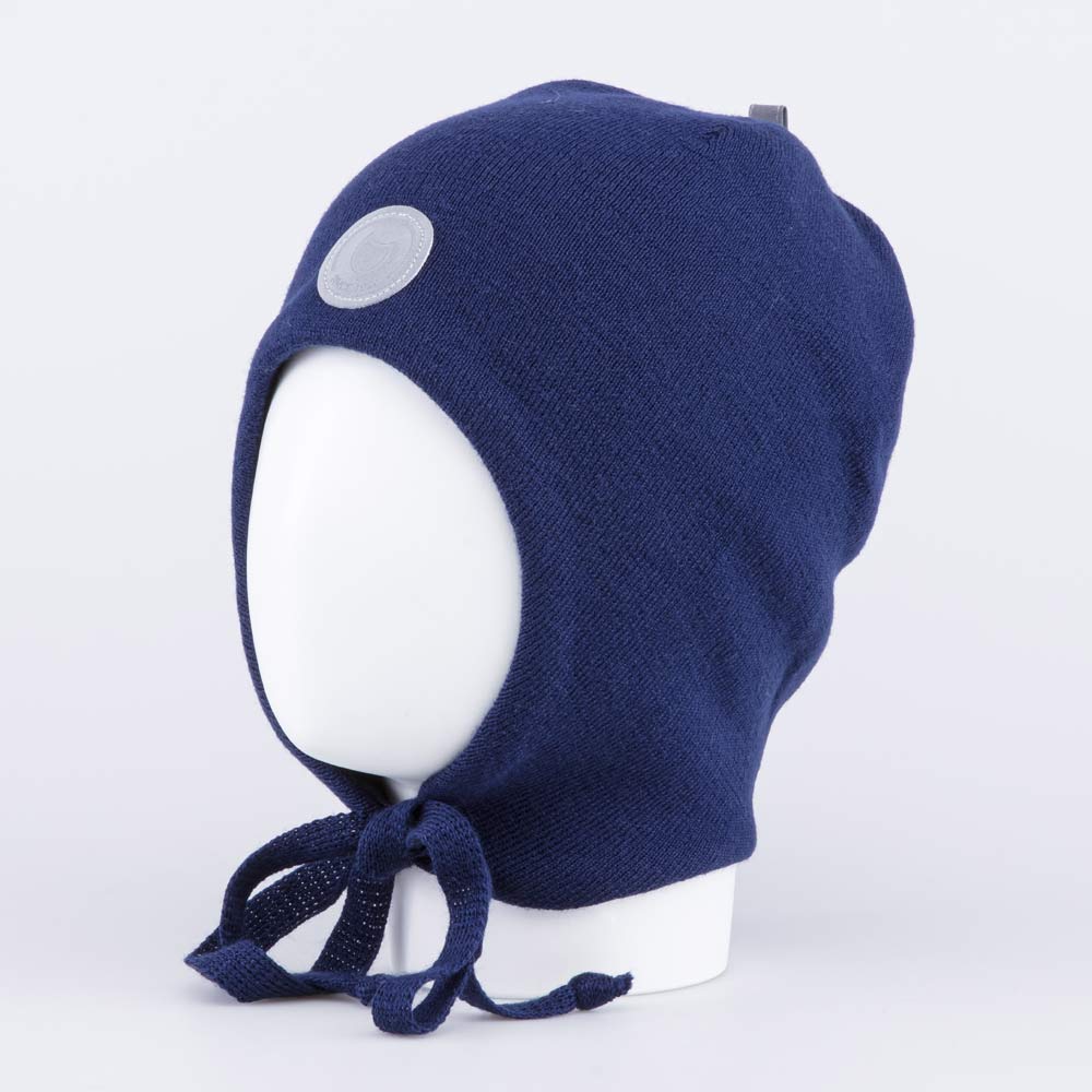 07711393-40 Детская шерстяная шапка темно-синий, все фото 1