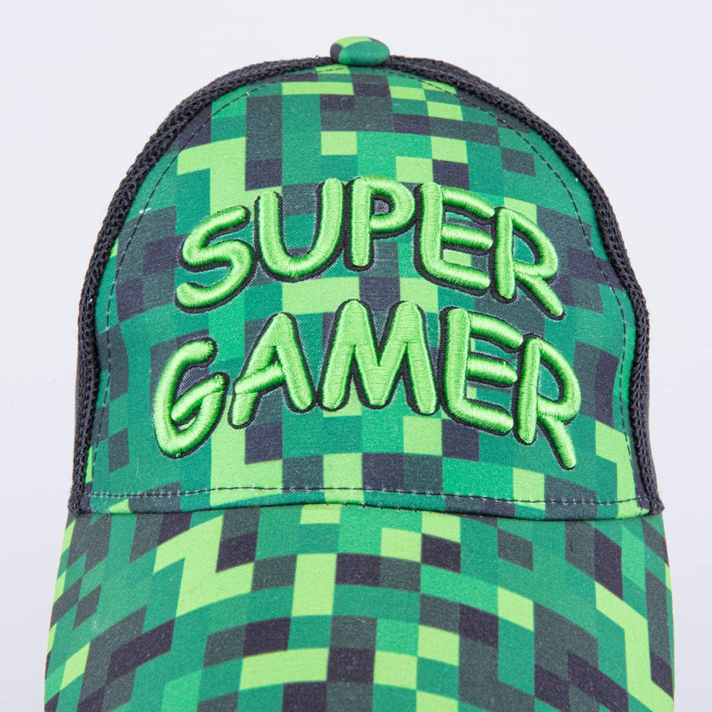 07709047-40 Кепка-бейсболка с сеткой для мальчика Super gamer, все фото 3