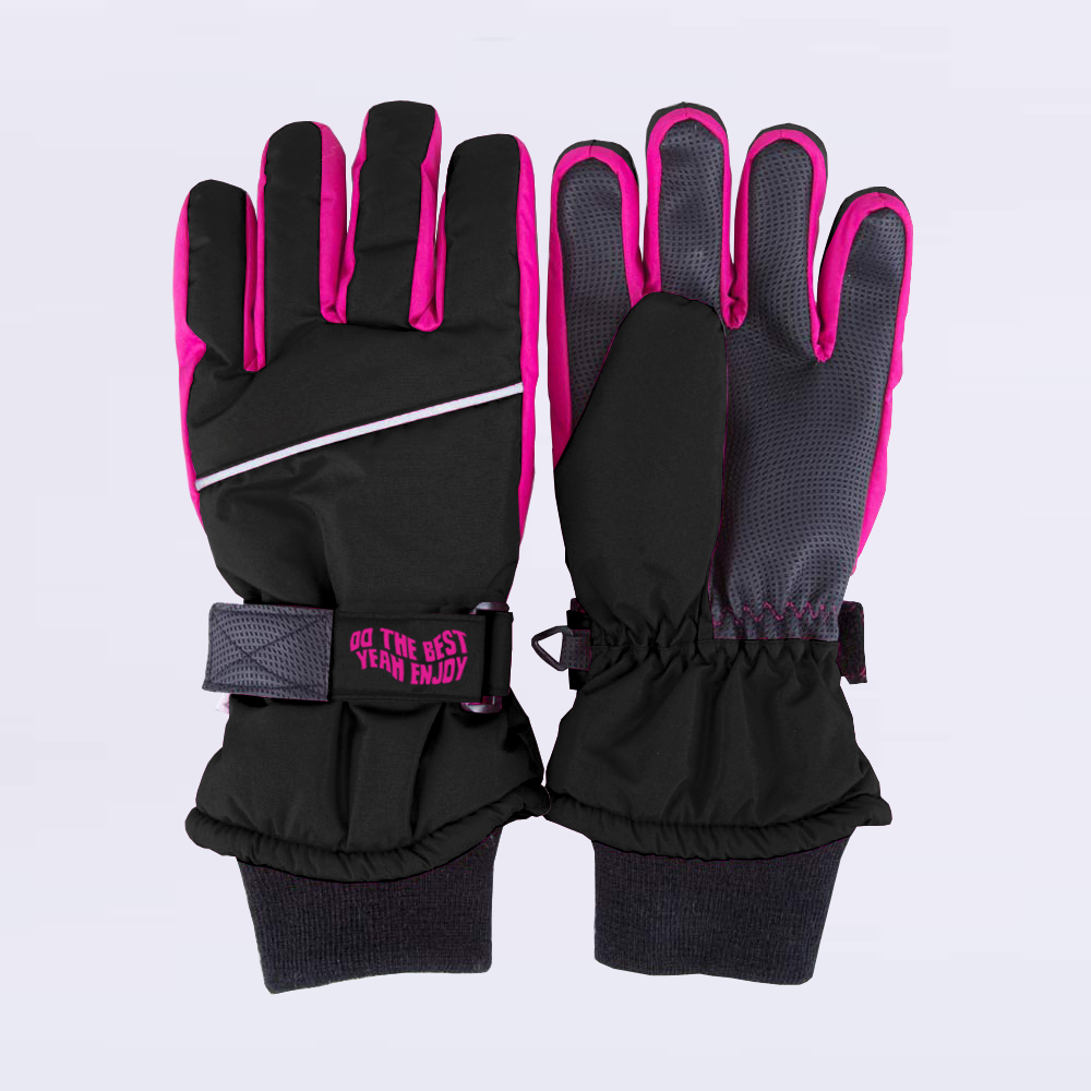 07822248-40 Перчатки с тинсулейт черно-розовый, все фото 1