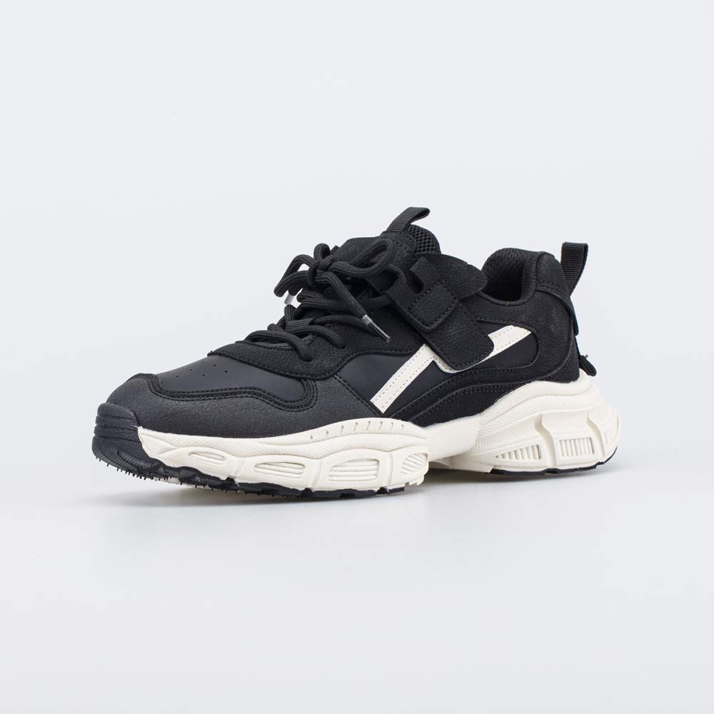 744266-71 Кожаные кроссовки для девочки-подростка черный, все фото 1