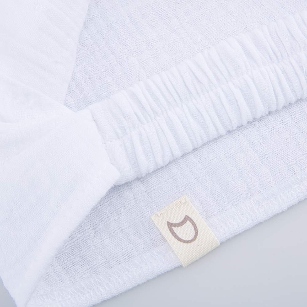 07811992-40 Белая косынка из муслина на резинке, все фото 4