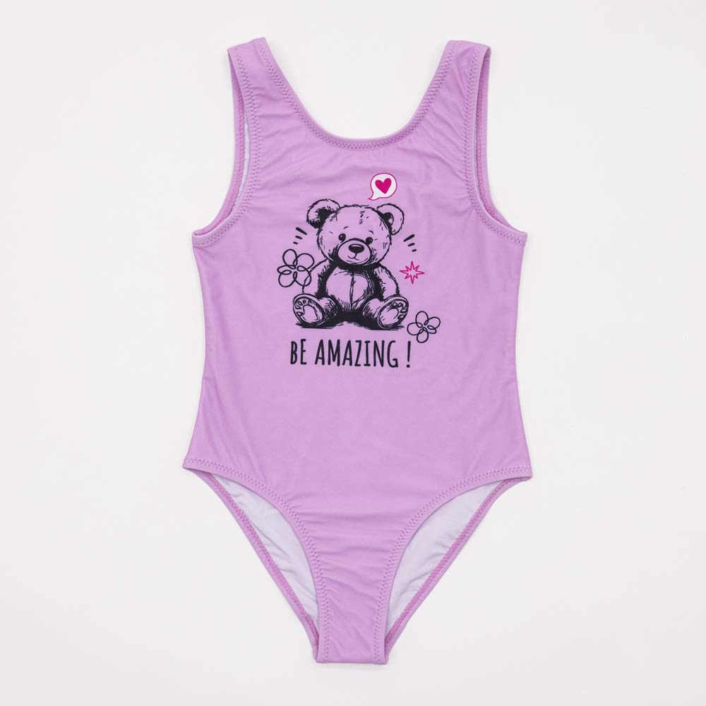 07852085-42 Купальник слитный для девочки Милый мишка, все фото 1