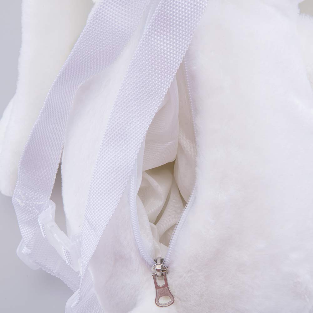 02810312-40 Плюшевый рюкзак-игрушка Белый Зайка , все фото 4