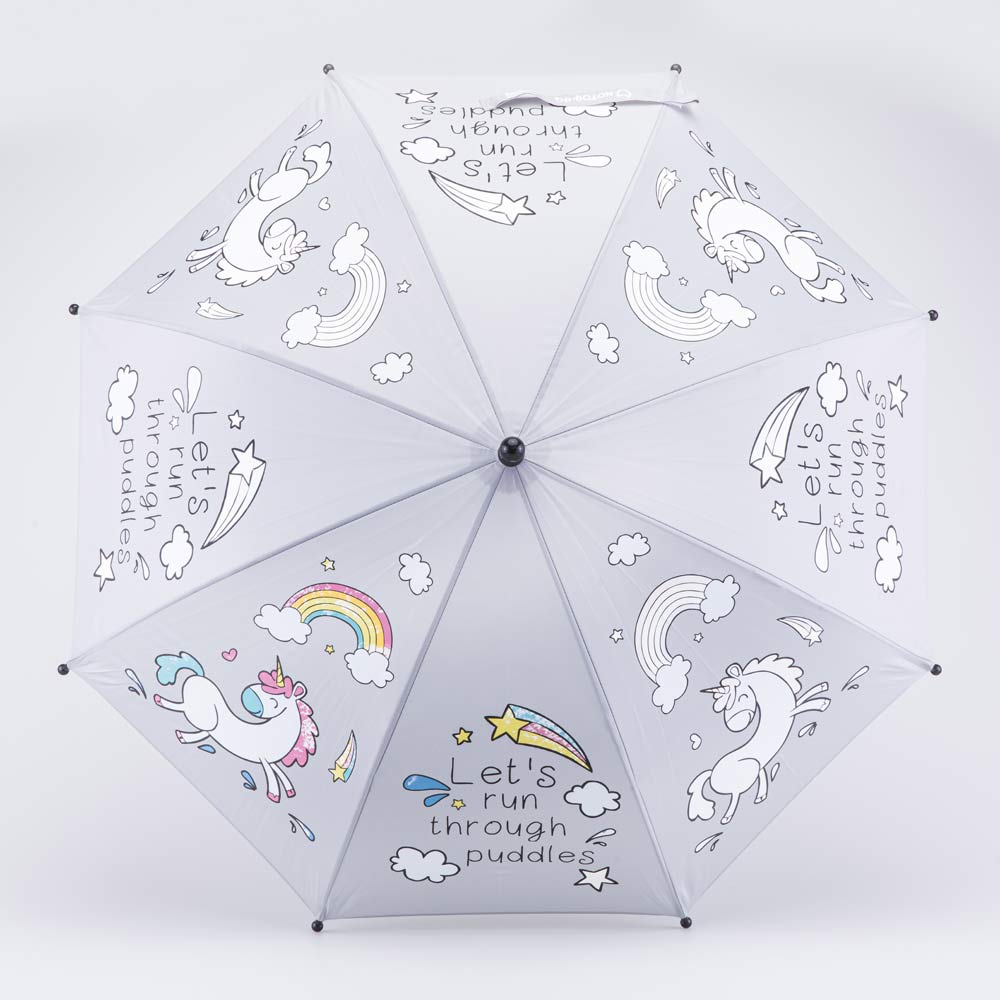 03807192-40 Детский зонт-трость Единорог серый, все фото 2