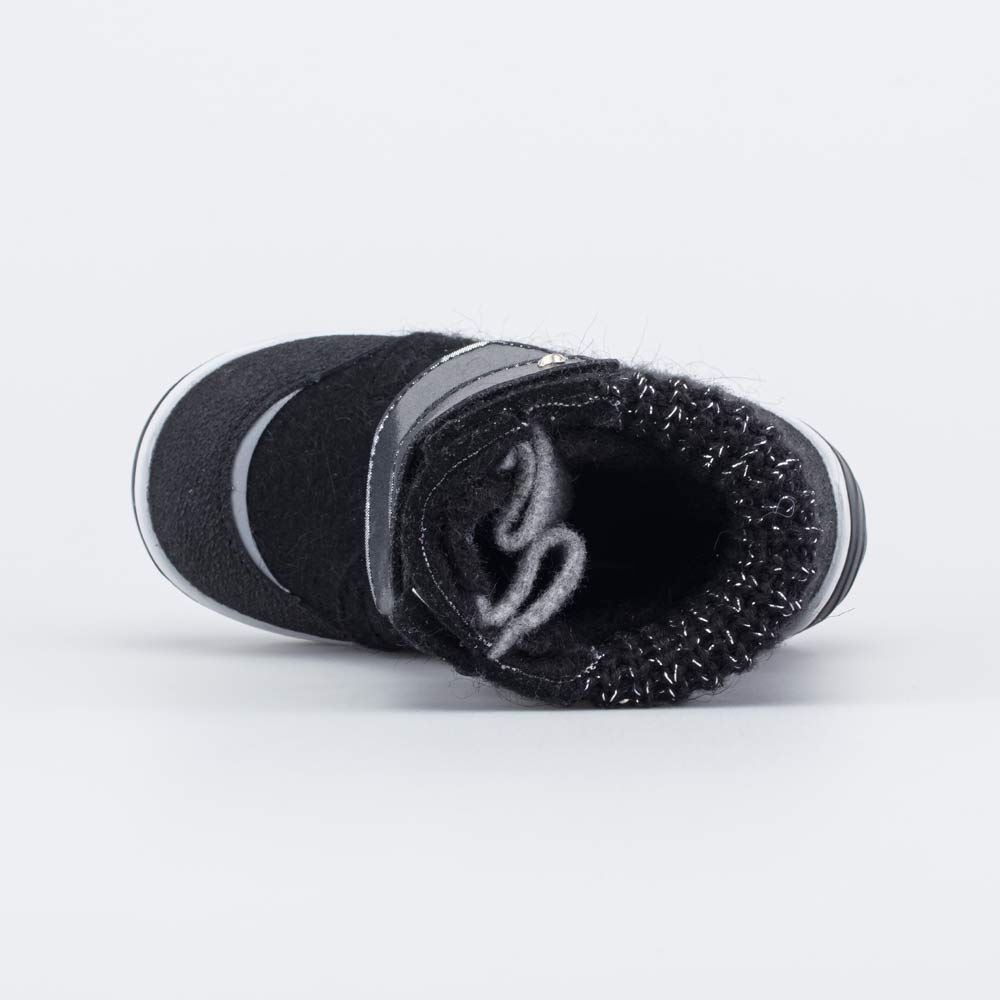 357005-45 Валенки на липучках Звездочка черный, все фото 4