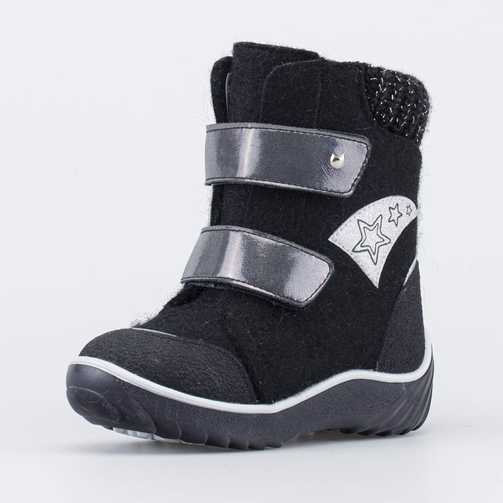 357005-45 Валенки на липучках Звездочка черный, все фото 1