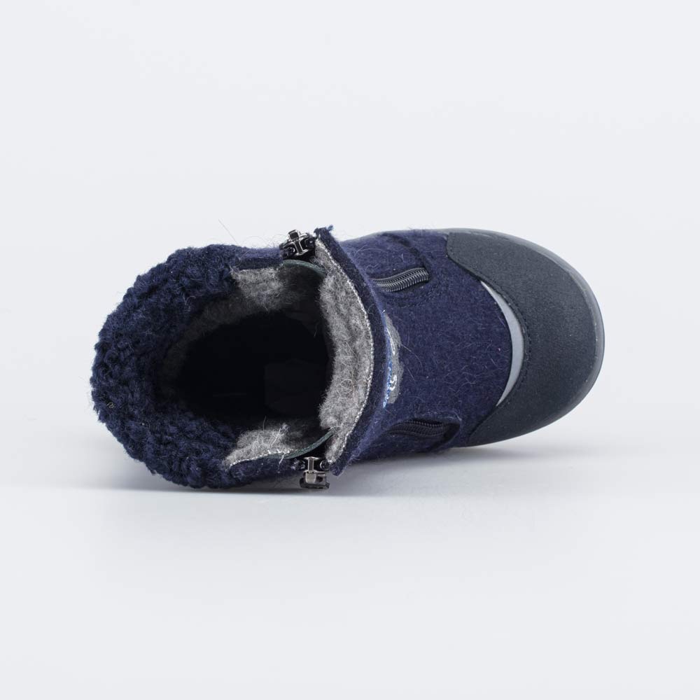 367120-43 Валенки на молнии Мишка на севере синий, все фото 4