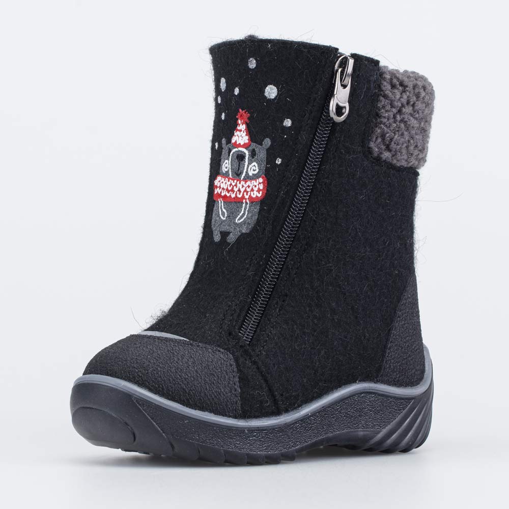 367120-44 Валенки на молнии Мишка на севере синий, все фото 1