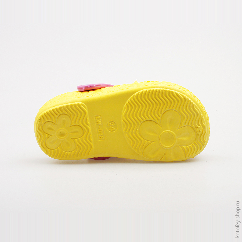 325024-01 Пляжная обувь желтая, все фото 3