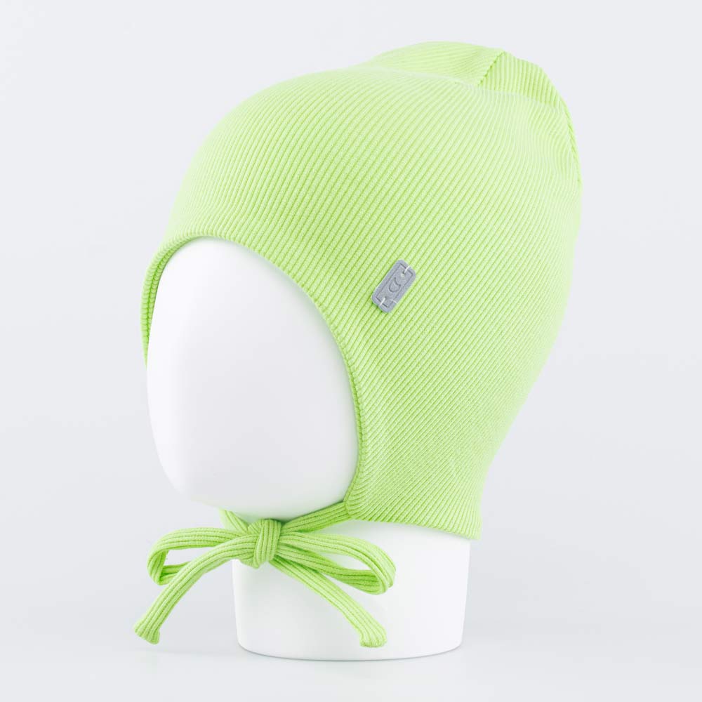 07711644-40 Шапка детская с завязками салатовый, все фото 1