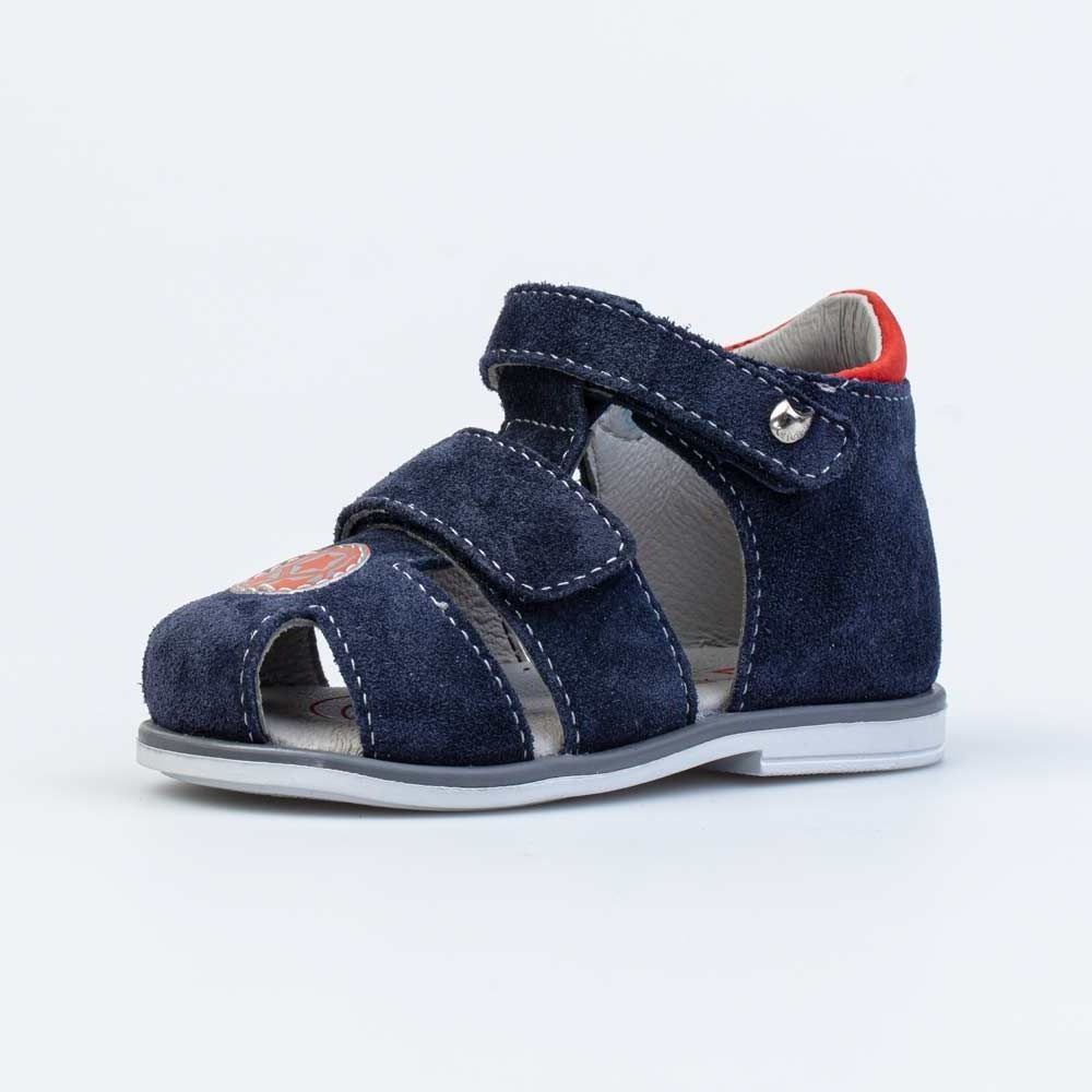 022121-23 Сандалии из натурального нубука для мальчика, все фото 1