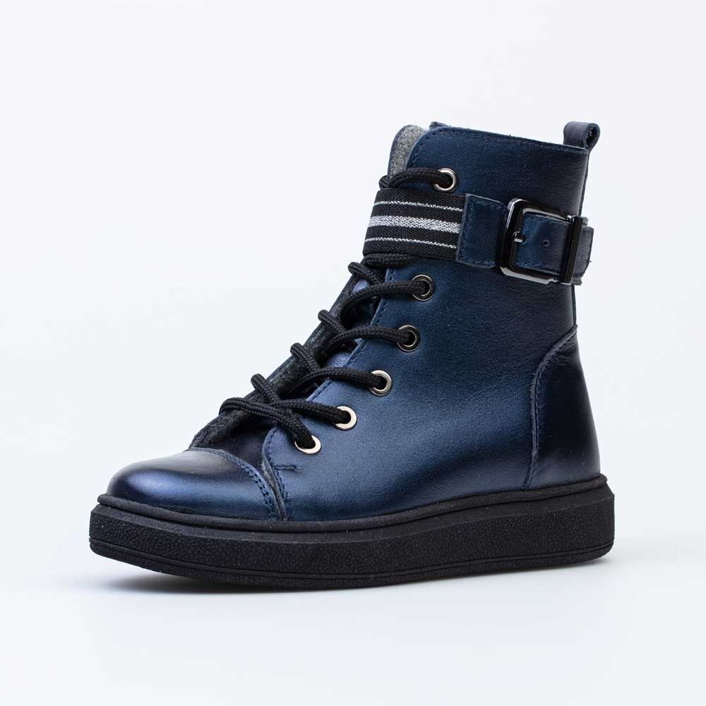 552219-33 Кожаные утепленные ботинки для девочки, все фото 1