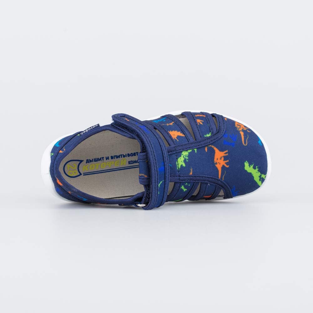 421109-11 Хлопковые сандалии Динозаврики, все фото 4