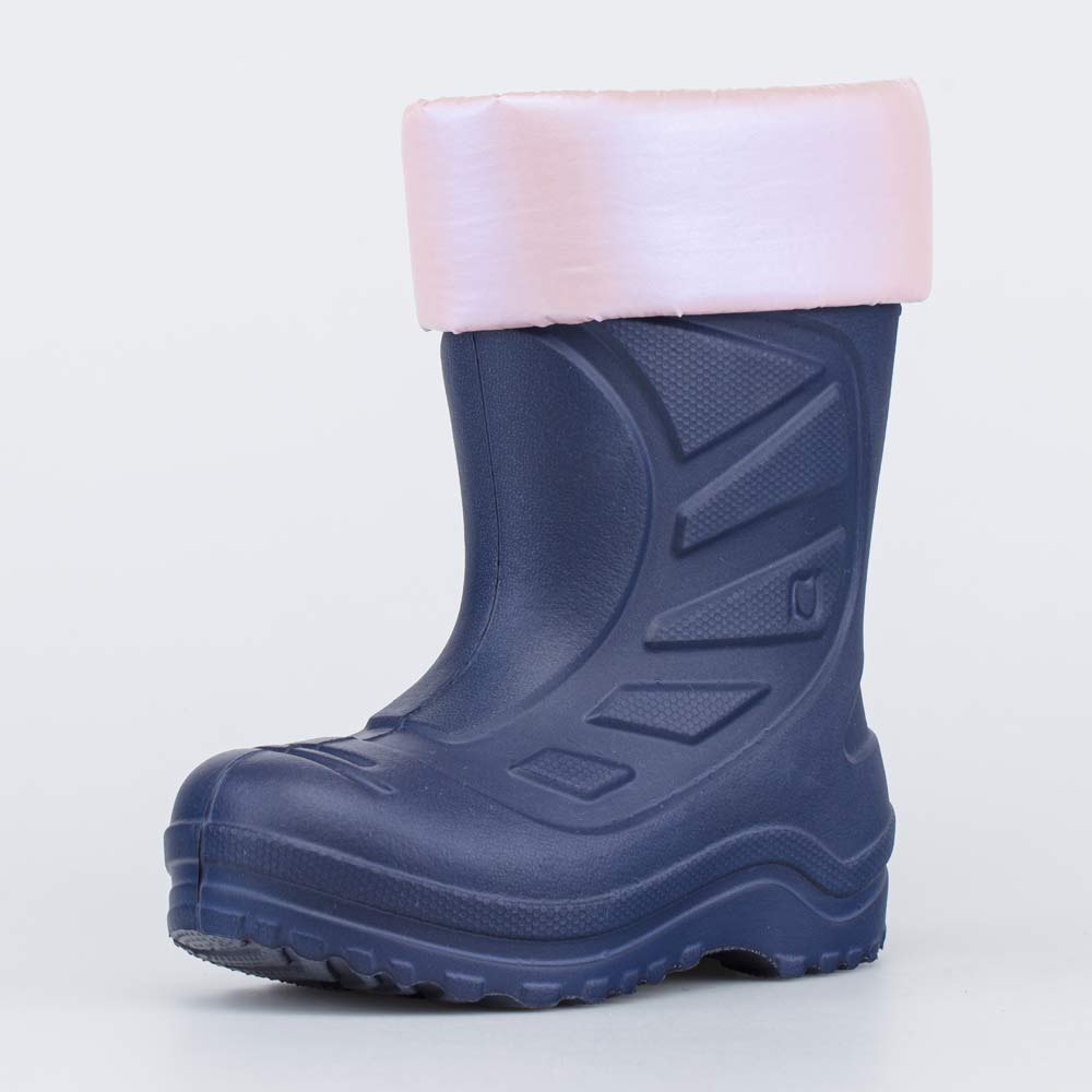 565126-15 Сапожки из ЭВА утепленные синий+перламутр, все фото 1