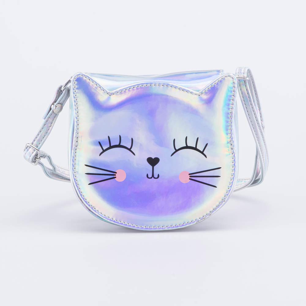 02802334-40 Сумка для девочки Кошечка серебристый, все фото 1