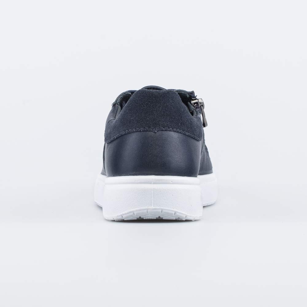 732359-22 Синие кожаные полуботинки подростковые, все фото 5