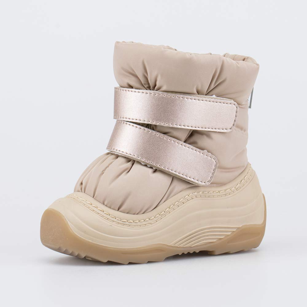 161004-44 Зимние дутики для девочки бежевый , все фото 1