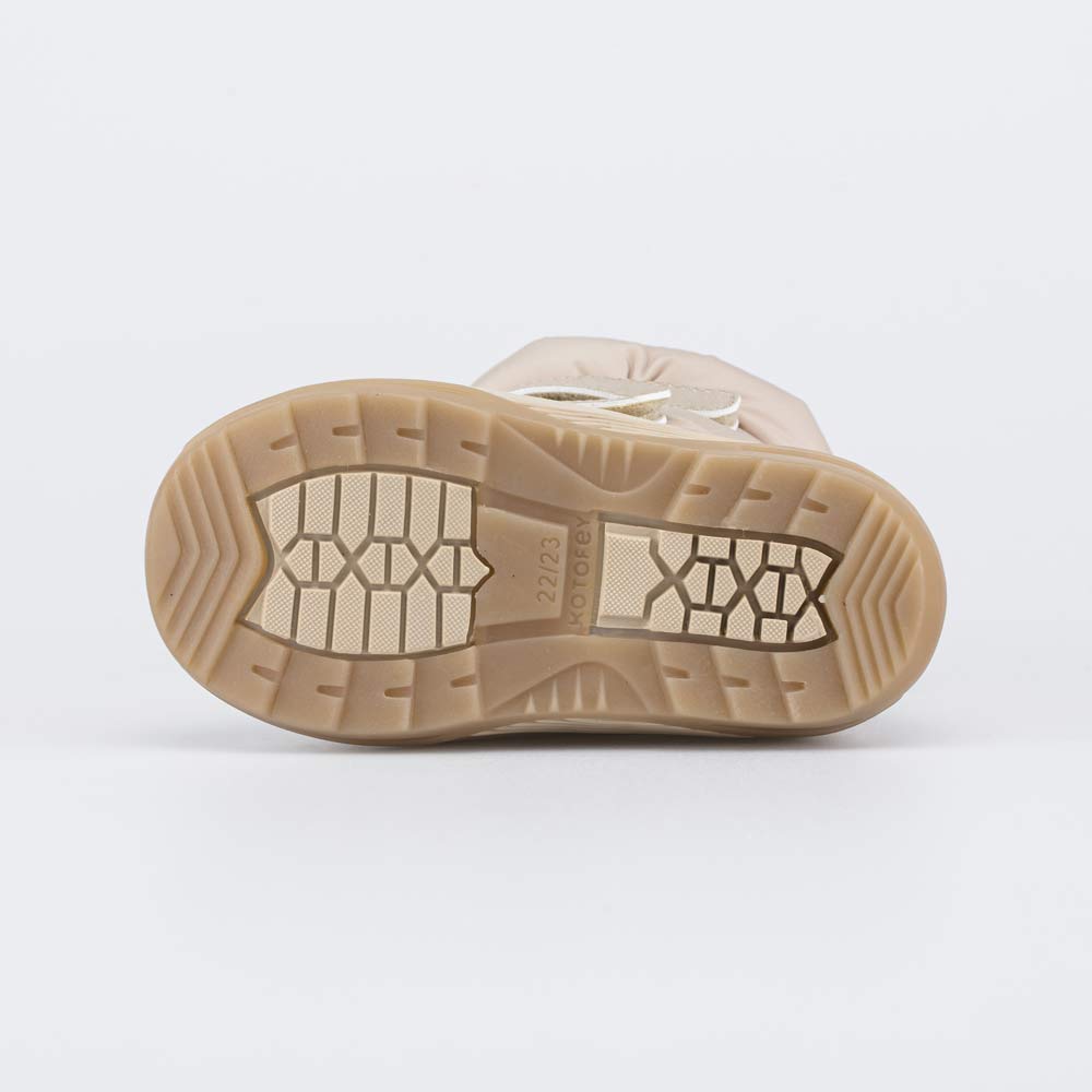 161004-44 Зимние дутики для девочки бежевый , все фото 3