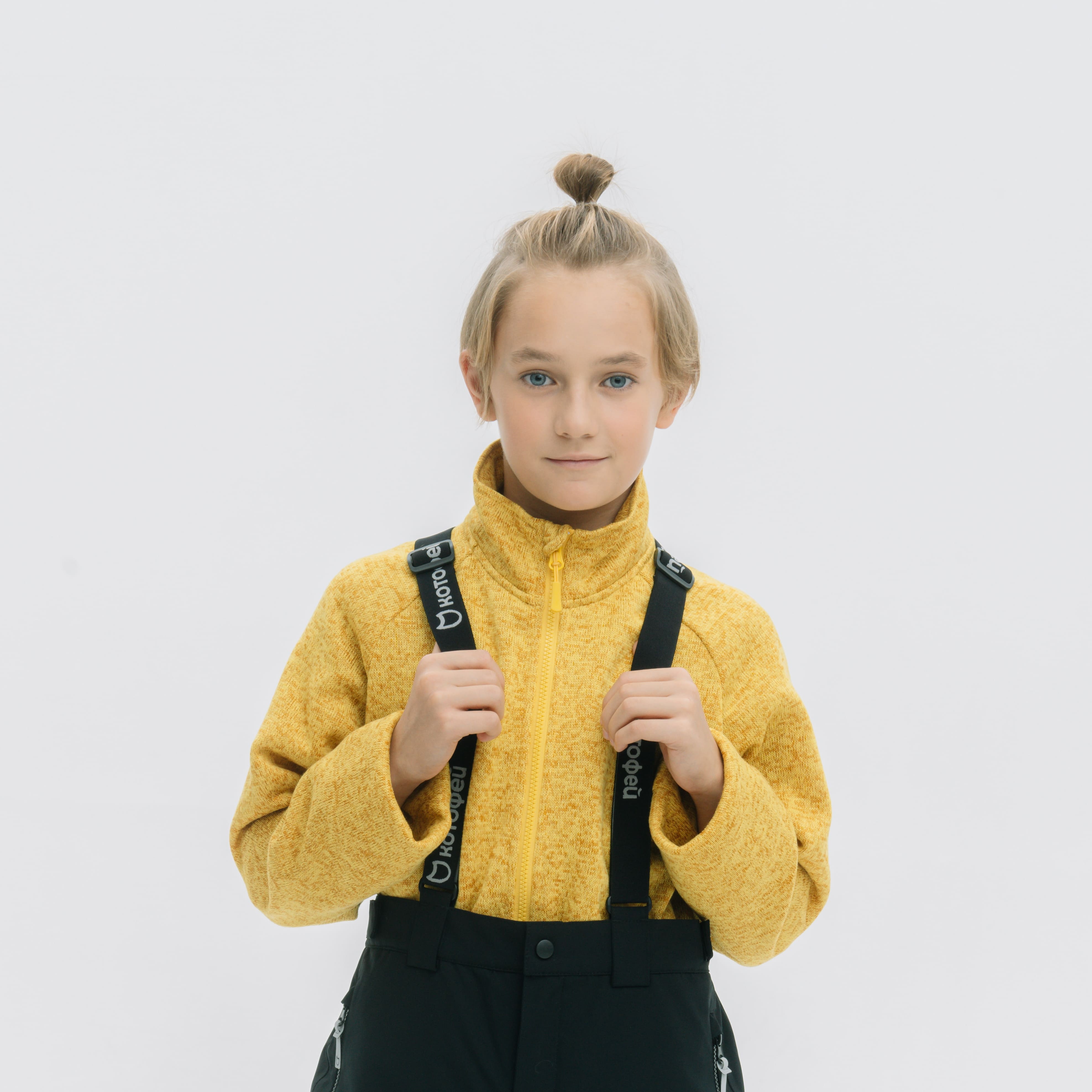 07757001-40 Флисовая кофта детская горчичный, все фото 6